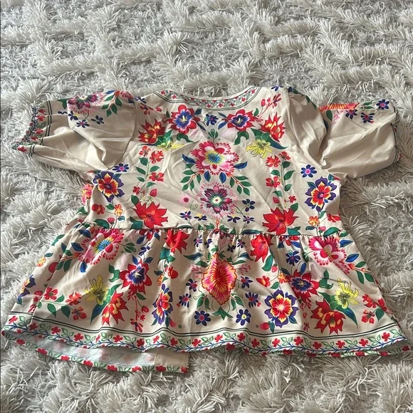 Floral Tie-Front Top - BNWOT - Picture 7 of 7